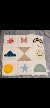 Geometric Interactive Playmat Cloud Island Shapes Pattern